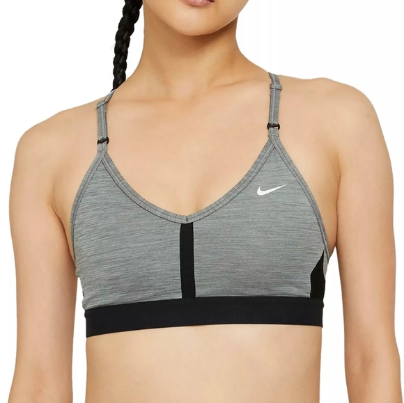 Nike Other - Nike Dri-FIT Indy sports bra light support gray black Activewear